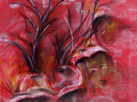 2006 r. BRZEG WARTY, suchy pastel 26 x 34 cm